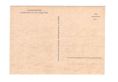 Ansichtskarte Hannover / Hauptbahnhof mit Ernst-August-Platz / G1-62