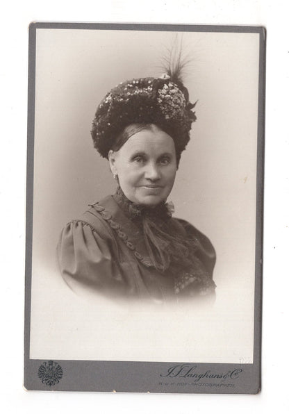 Fotografie Feine Dame - Pilsen um 1900 / CAB W-30