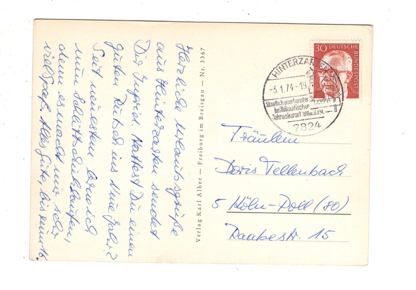 Ansichtskarte Hinterzarten im Hochschwarzwald / J1-70