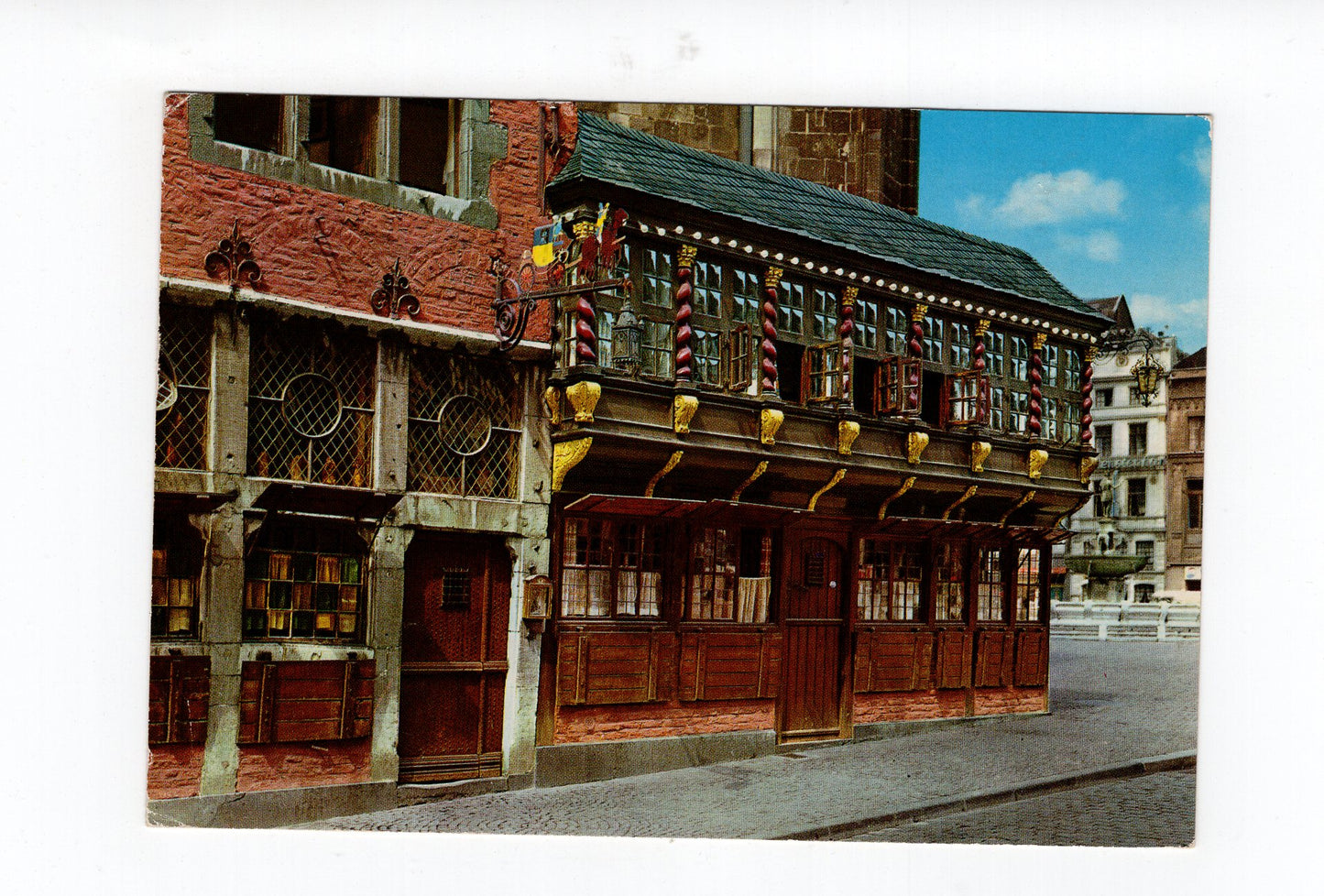 Ansichtskarte Bad Aachen / Postwagen