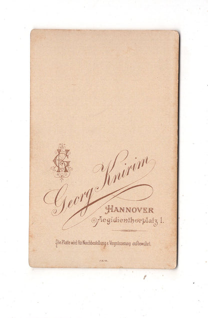 Fotografie Niedliche kleine Kinder - Hannover um 1890 / CDV M1-11