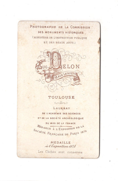 Fotografie Damenportrait - Toulouse 1870er / CDV C1-08