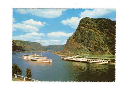 Ansichtskarte Der schöne Rhein / Loreley-Felsen