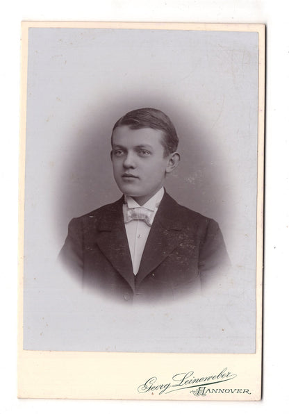 Fotografie Feiner Junge - Hannover 1890er / CAB U-28