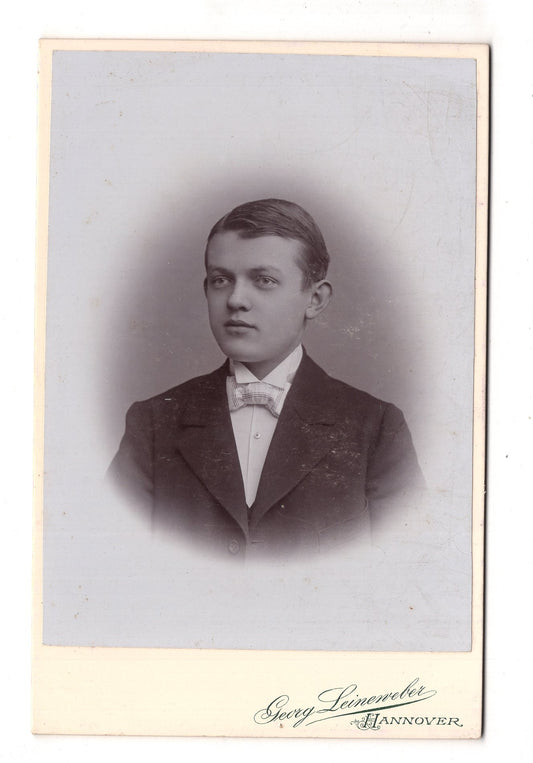 Fotografie Feiner Junge - Hannover 1890er / CAB U-28