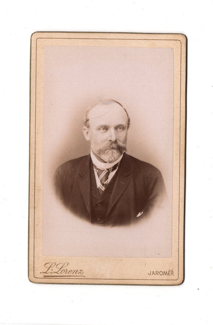 Fotografie Herrenportrait - Jaromer 1880er / CDV C1-26
