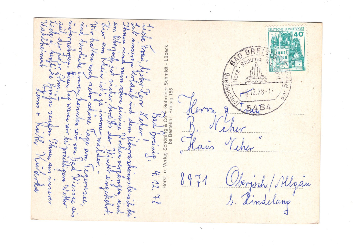 Ansichtskarte Bad Breisig am Rhein