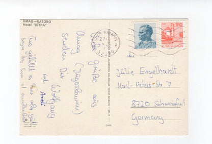 Ansichtskarte Umag / Katoro / Hotel Istra / Kroatien