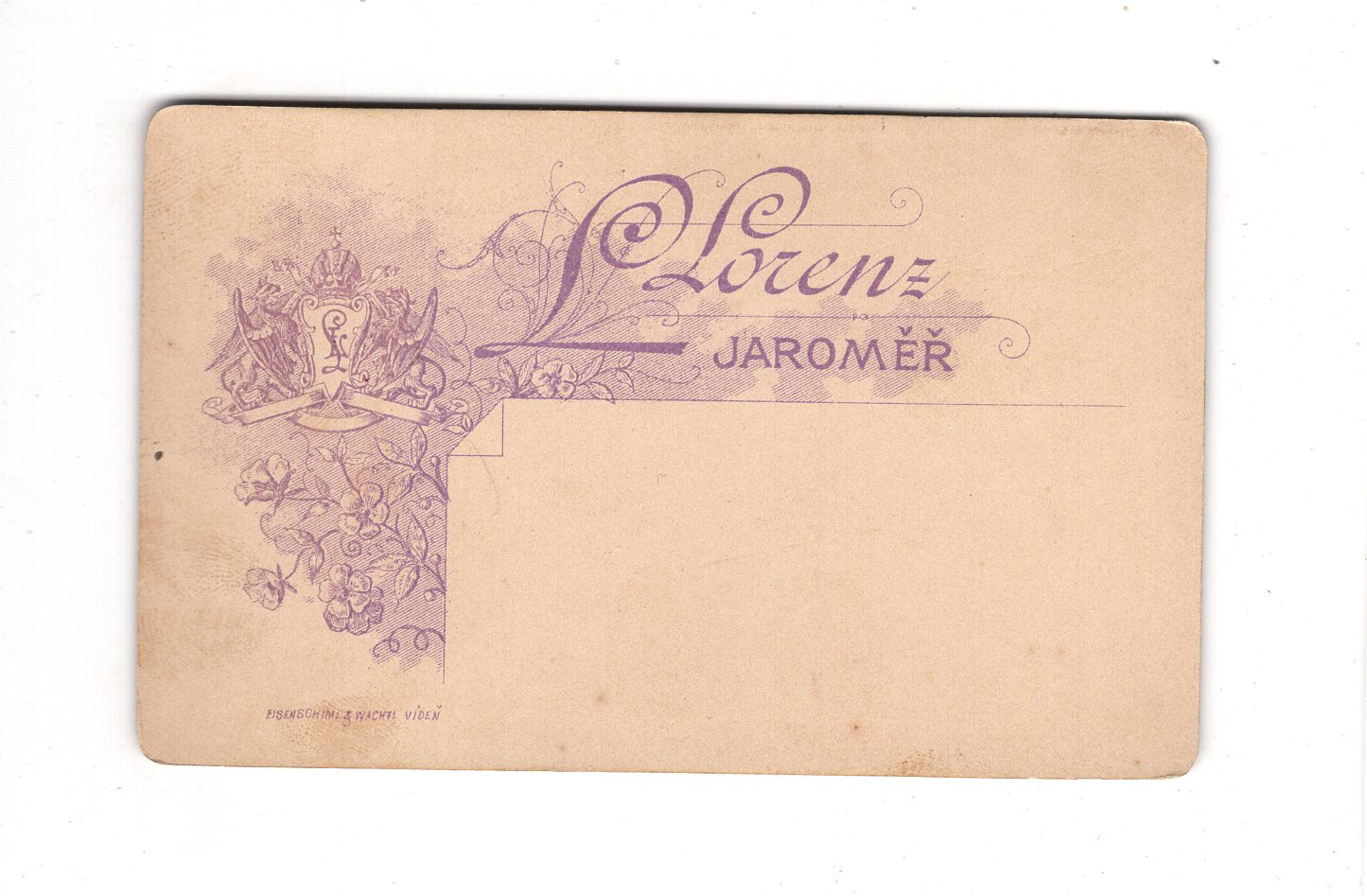 Fotografie Herrenportrait - Jaromer 1880er / CDV C1-26