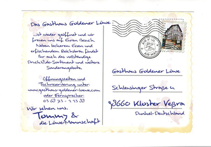 Ansichtskarte Sturmlokal Kloster Veßra / Goldener Löwe