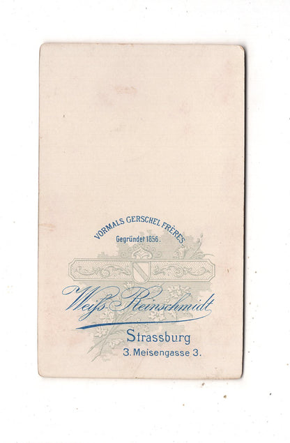 Fotografie Niedliches kleines Kind - Straßburg 1890er
