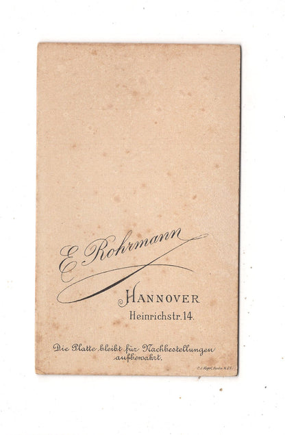 Fotografie Damenportrait - Hannover um 1890
