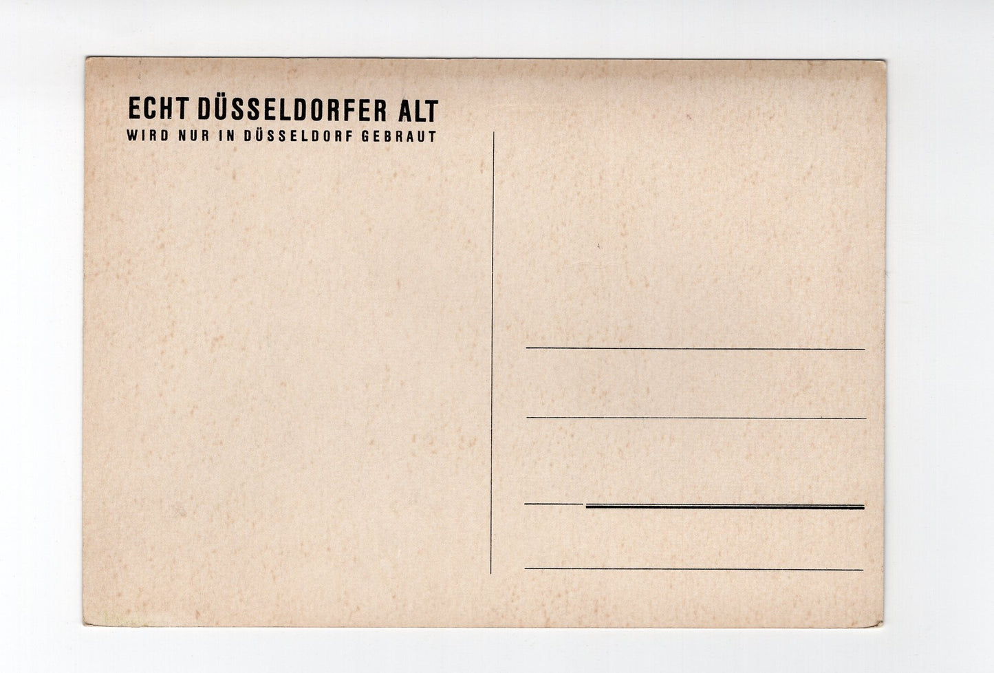 Ansichtskarte Düsseldorf / Echt Düsseldorfer Alt