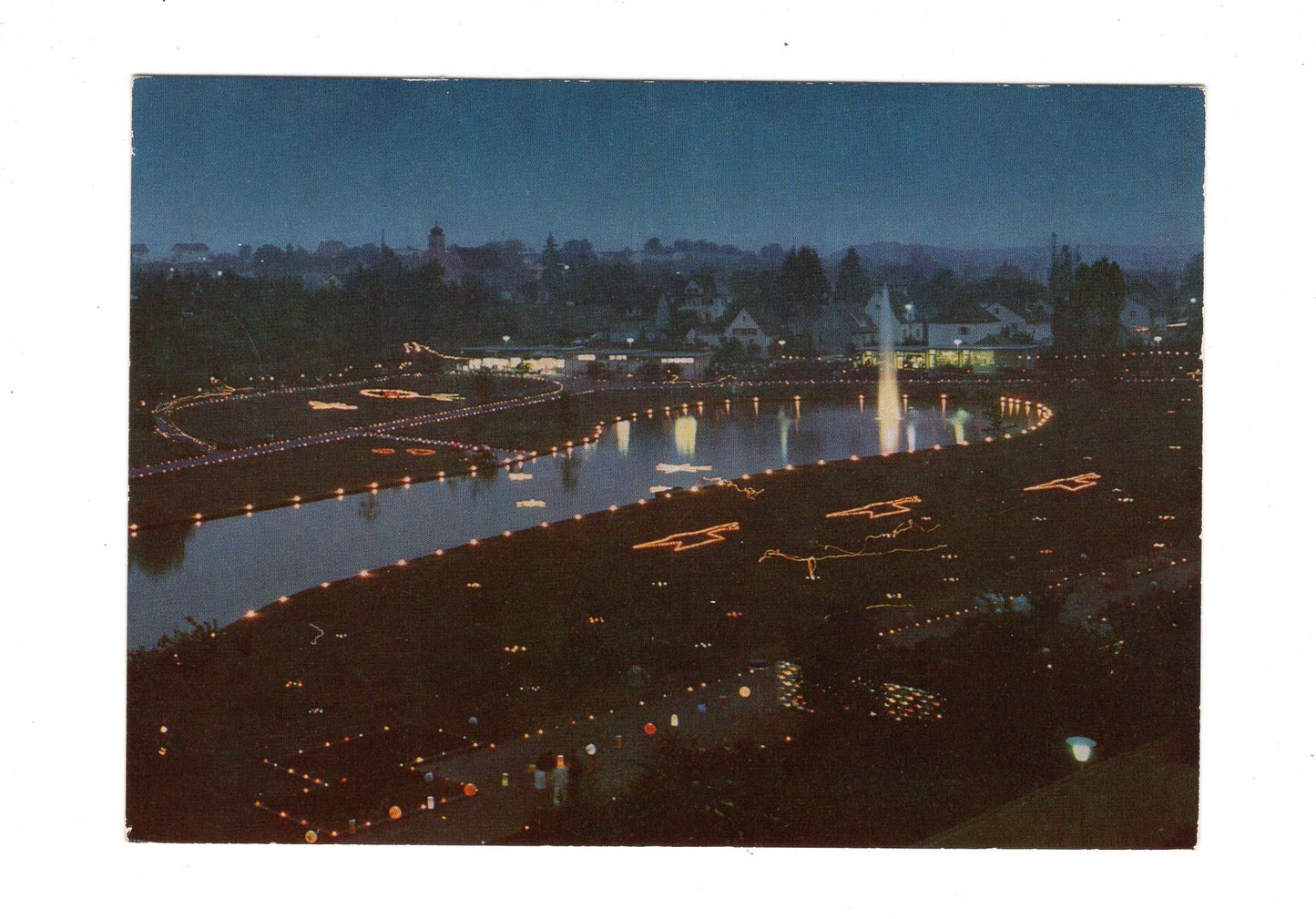 Ansichtskarte Bad Rappenau / Große Kurparkillumination
