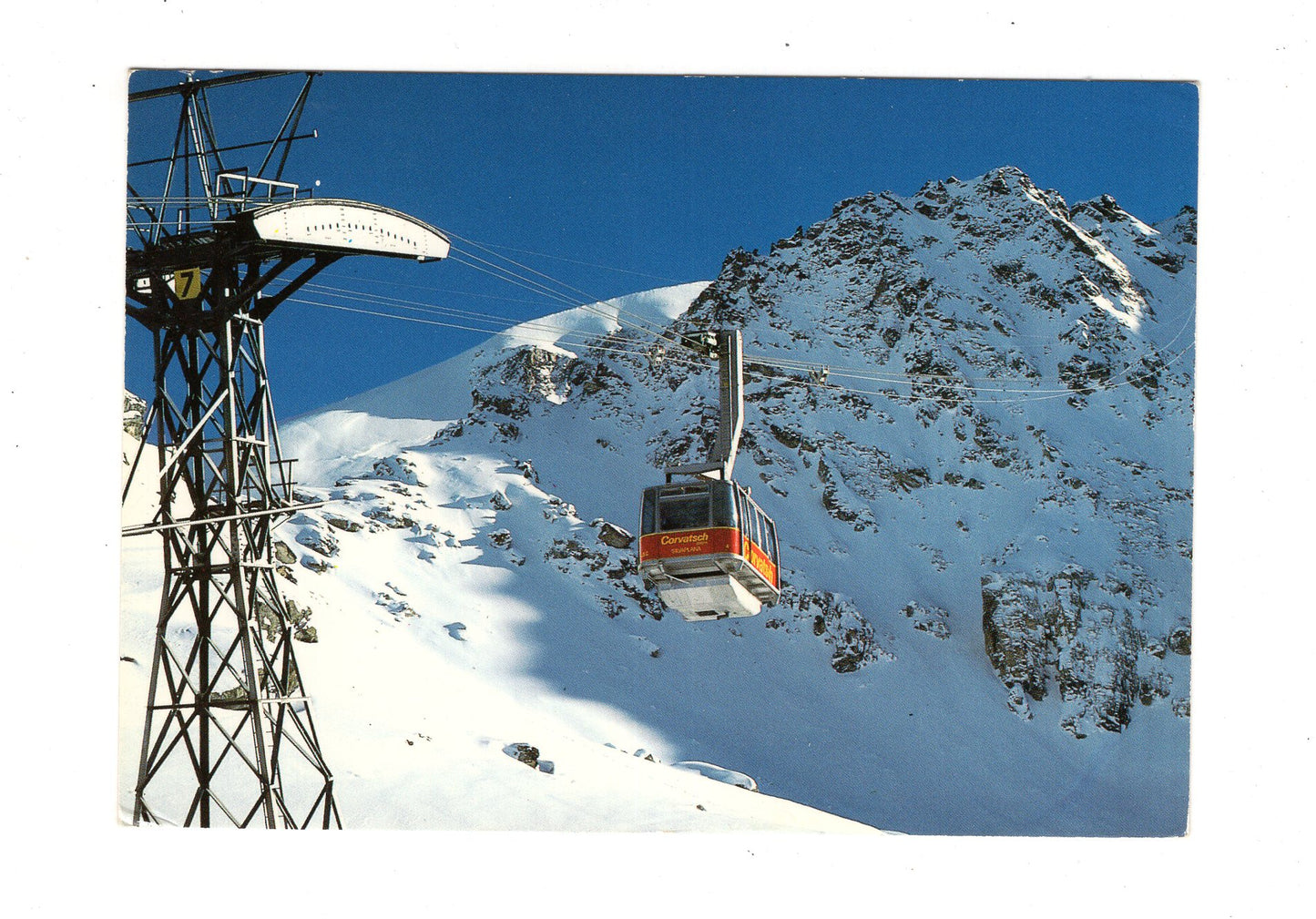 Ansichtskarte Luftseilbahn Surlej-Silvaplana-Corvatsch / Österreich