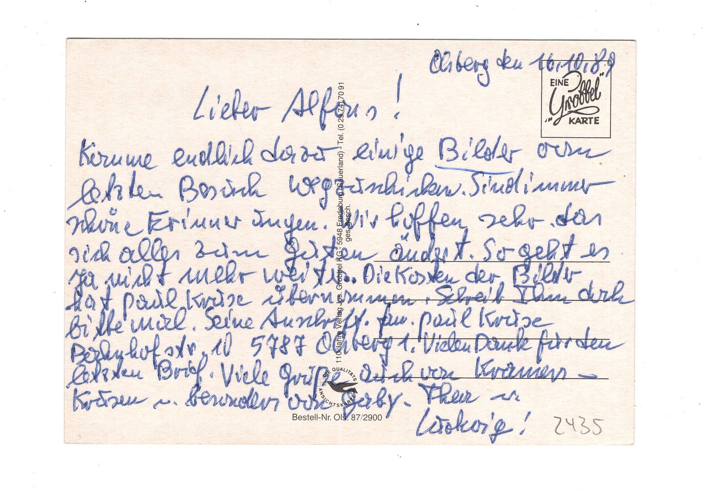 Ansichtskarte Kneipp- und Luftkurort Olsberg