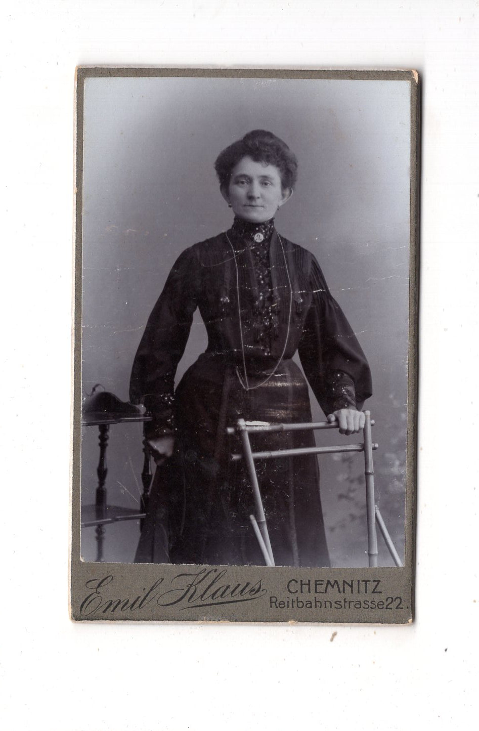 Fotografie Feine Dame - Chemnitz 1900er / CDV L1-29