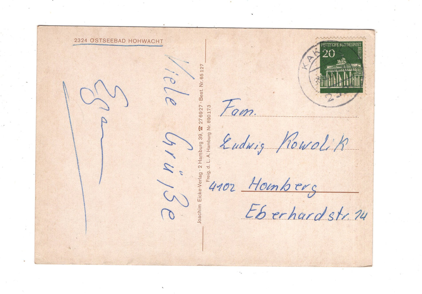 Ansichtskarte Ostseebad Hohwacht / L1-70