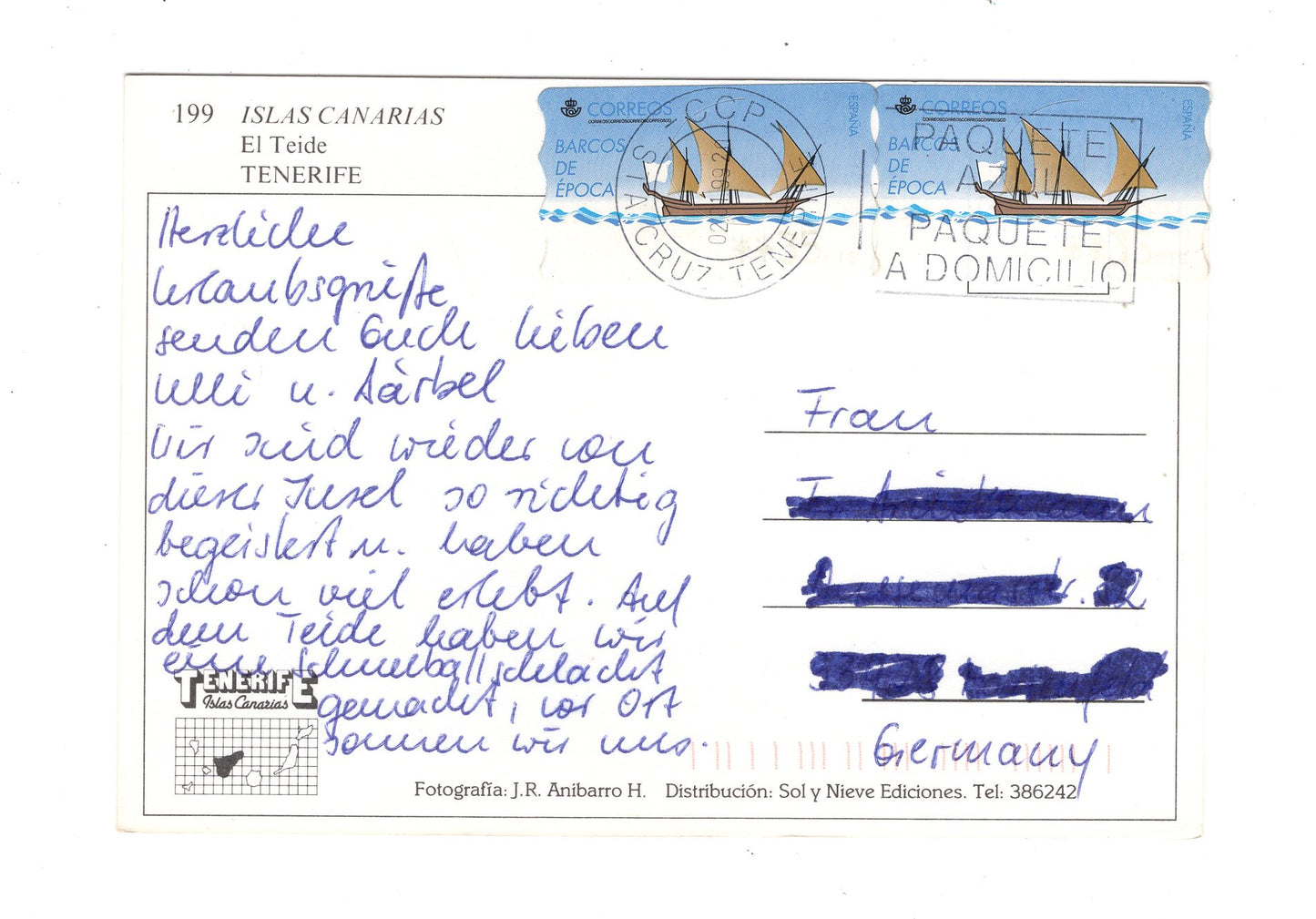 Ansichtskarte Teneriffa / El Teide / Spanien