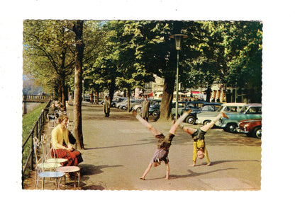 Ansichtskarte Düsseldorf / Radschläger auf der Kö / J1-53