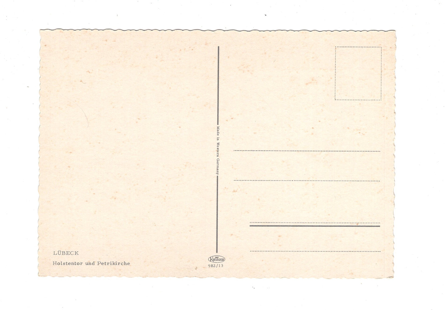 Ansichtskarte Lübeck / Holstentor und Petrikirche  / I1-57