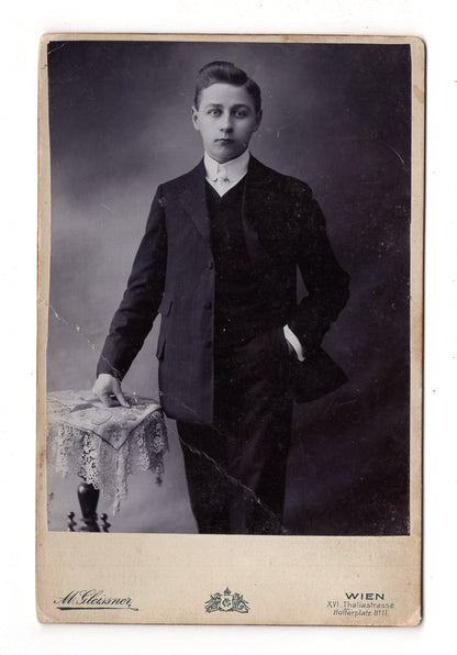 Fotografie Feiner Junge - Wien 1900er / CAB U-28