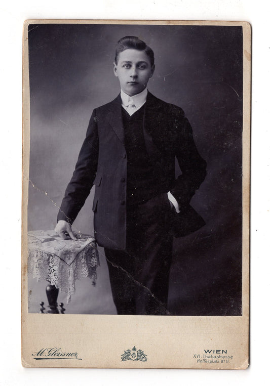 Fotografie Feiner Junge - Wien 1900er / CAB U-28