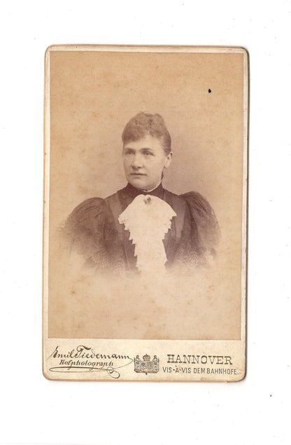 Fotografie Damenportrait - Hannover 1890er / CDV C1-08