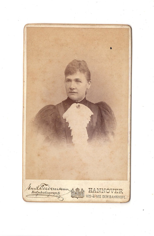 Fotografie Damenportrait - Hannover 1890er / CDV C1-08