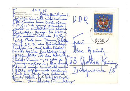 Ansichtskarte Berghof Fetz / Bödele ob Dornbirn / Vorarlberg / Österreich