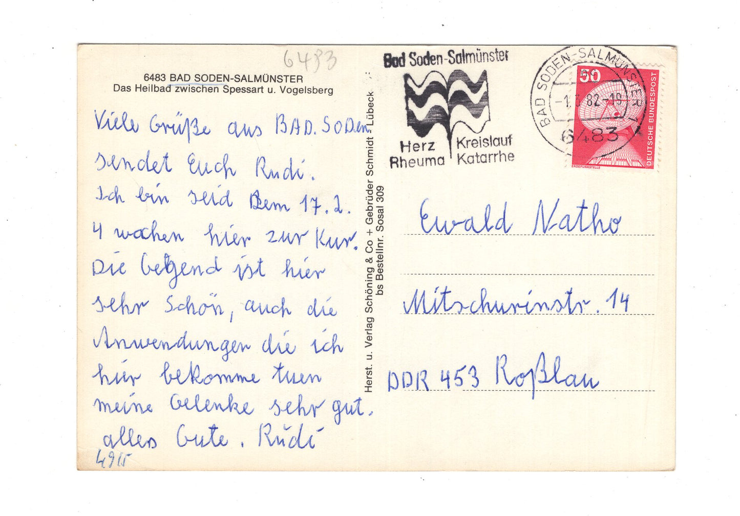 Ansichtskarte Bad Soden-Salmünster / Kurpark +++