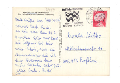 Ansichtskarte Bad Soden-Salmünster / Kurpark +++