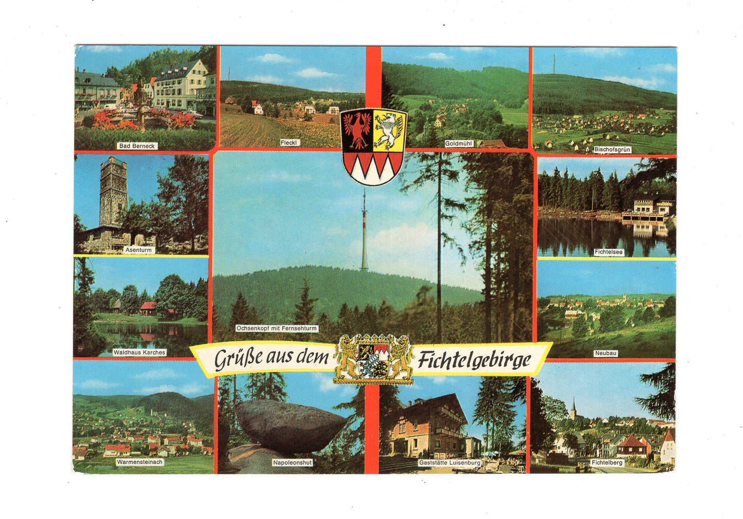 Ansichtskarte Grüße aus dem Fichtelgebirge