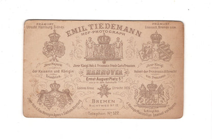 Fotografie Damenportrait - Hannover 1890er / CDV C1-08