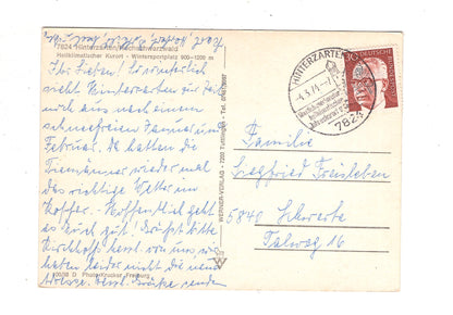 Ansichtskarte Hinterzarten / Hochschwarzwald / J1-70