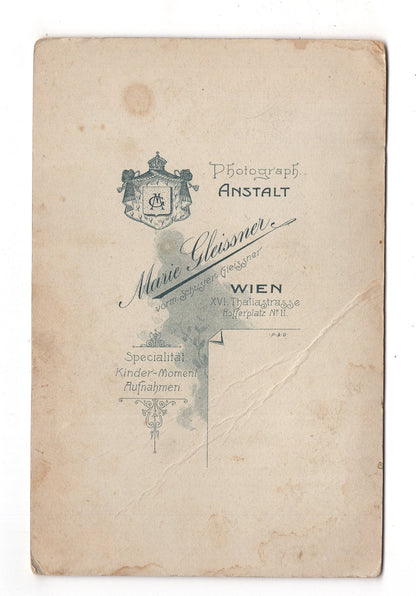 Fotografie Feiner Junge - Wien 1900er / CAB U-28