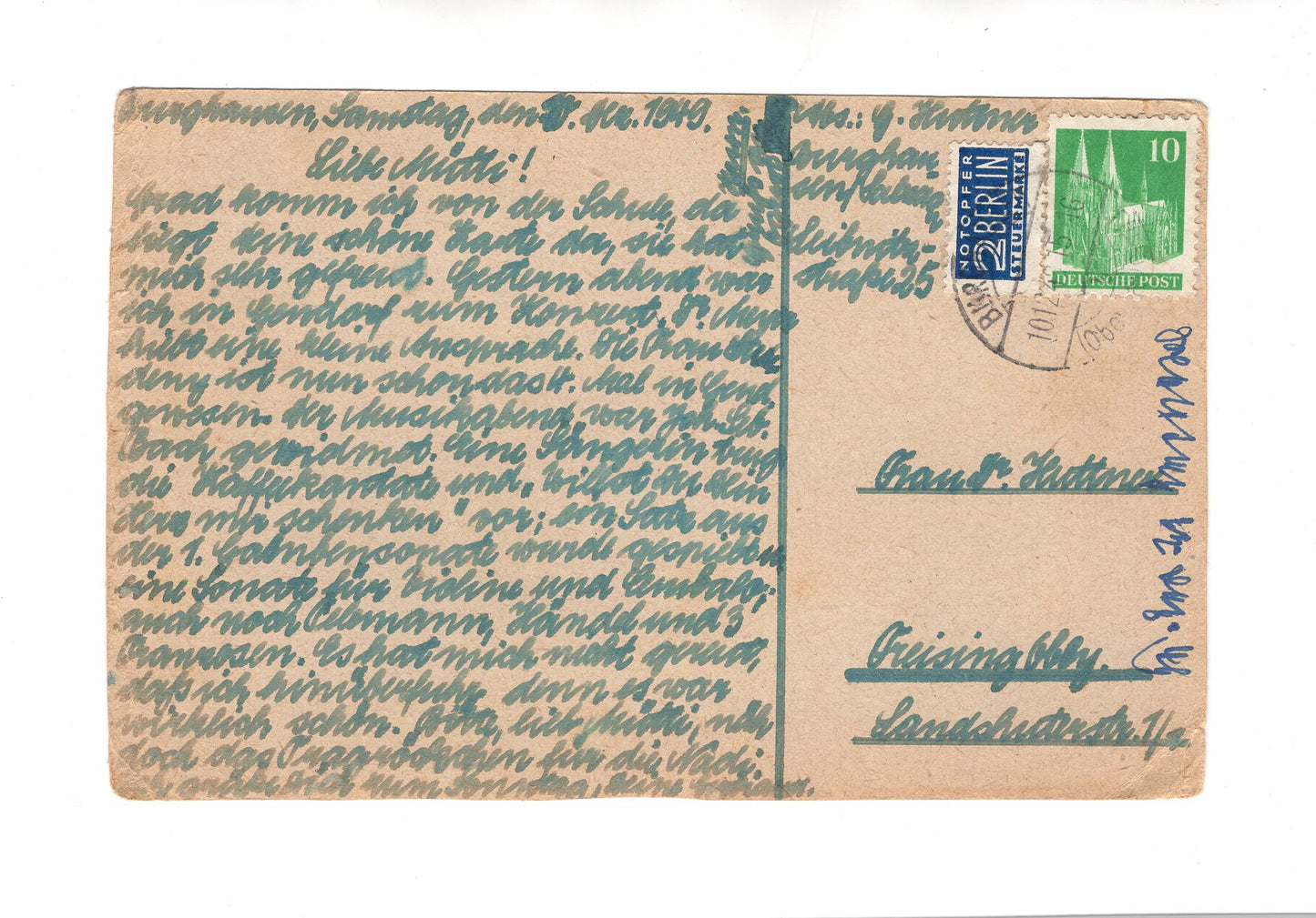 Ansichtskarte Bergheimat im Schnee