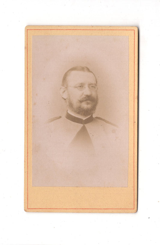 Fotografie Herrenportrait / Jäger - Schleusingen um 1880 / CDV C1-26