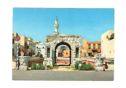 Ansichtskarte Tripolis / Arch of Marcus Aurelius and Gurgi Mosque / Libyen
