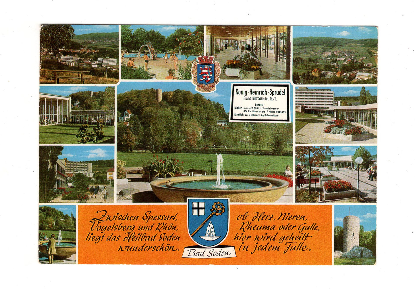 Ansichtskarte Bad Soden-Salmünster / König-Heinrich-Sprudel +++