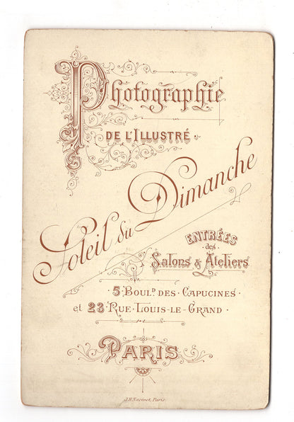 Fotografie Feine Dame - Paris 1890er / CAB W-31