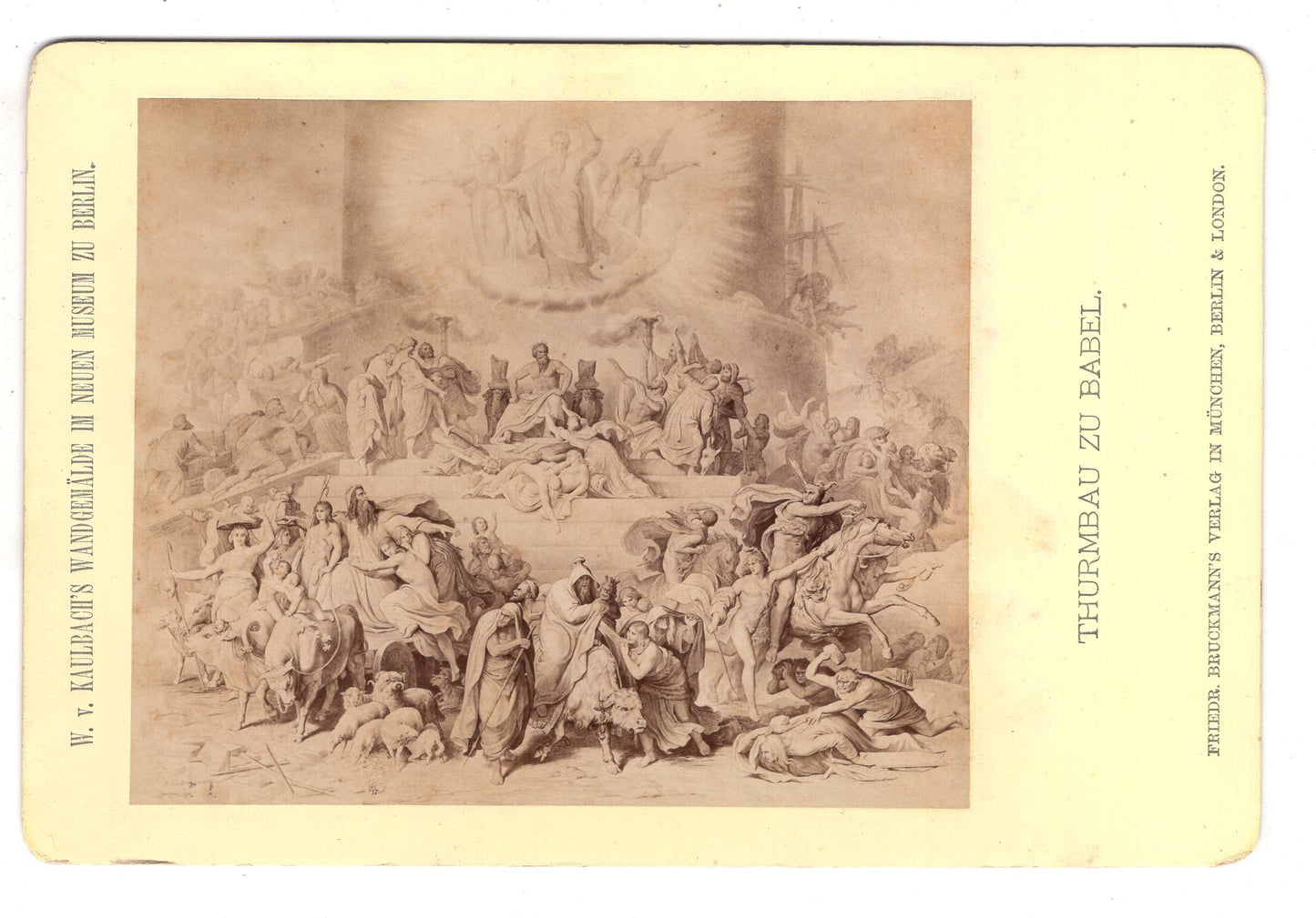 Fotografie / Kunst W. v. Kaulbach - Turmbau zu Babel