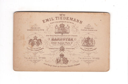 Fotografie Damenportrait - Hannover 1890er / CDV C1-08