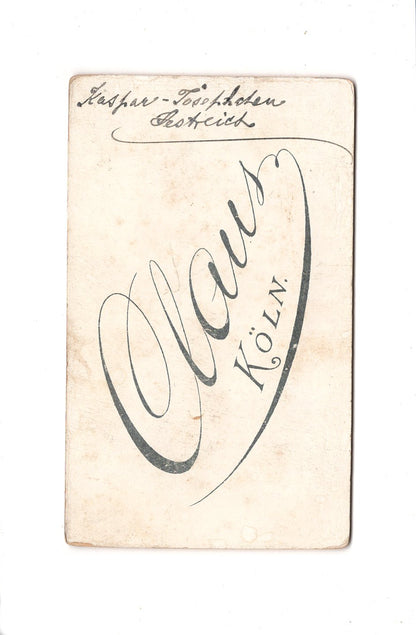 CDV Foto Kleinkind / Baby / benannt - Köln 1890er