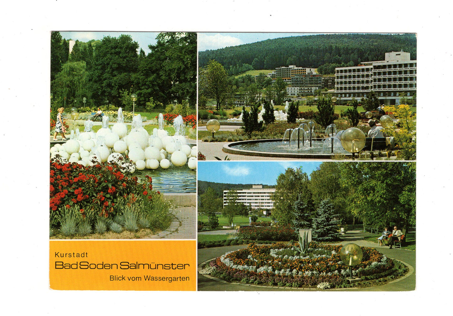 Ansichtskarte Bad Soden-Salmünster / Blick vom Wassergarten