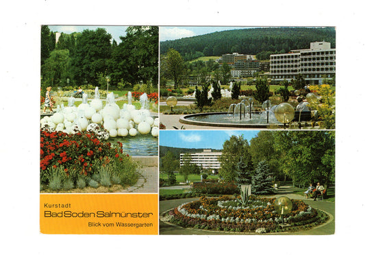 Ansichtskarte Bad Soden-Salmünster / Blick vom Wassergarten