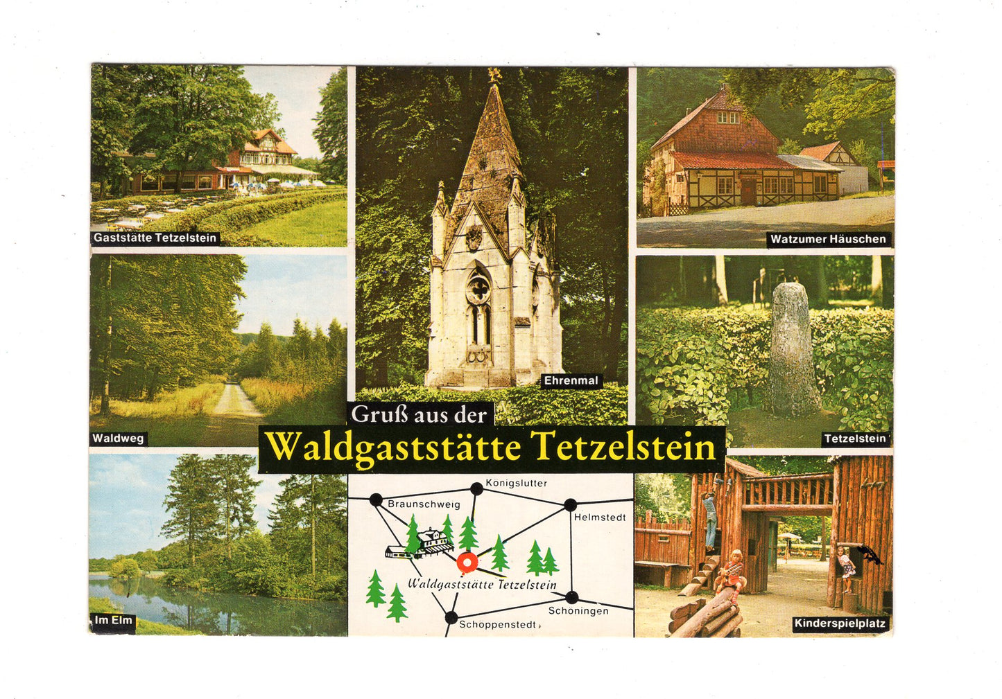 Ansichtskarte Waldgaststätte Tetzelstein / Königslutter / H1-59