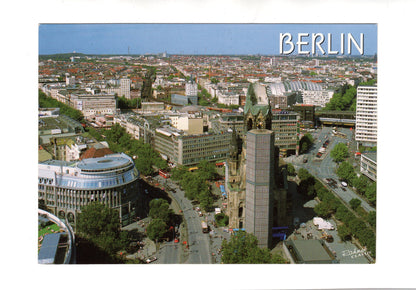 Ansichtskarte Berlin / Stadtpanorama mit Gedächtniskirche