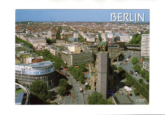 Ansichtskarte Berlin / Stadtpanorama mit Gedächtniskirche