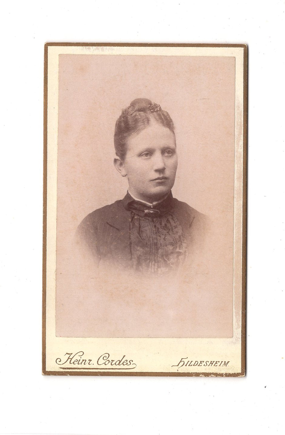 Fotografie Damenportrait - Hildesheim um 1890 / CDV C1-08